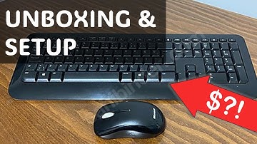 Microsoft Wireless Keyboard and Mouse Set - Unboxing, Setup and Review - Desktop 800