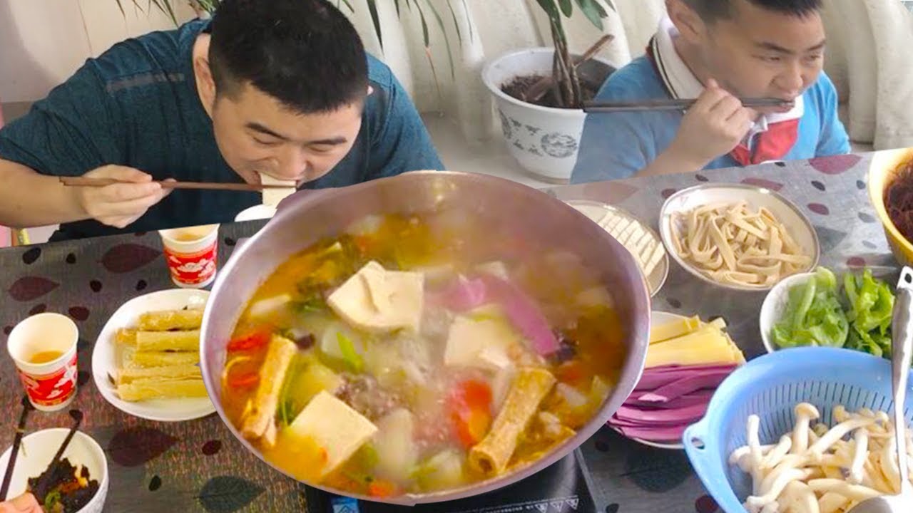 【超小厨】2斤羊肉5斤萝卜，自制“羊肉汤锅”，喝酒吃肉配米饭，真过瘾