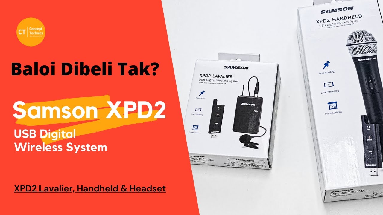 Samson XPD2 USB Digital Wireless System 