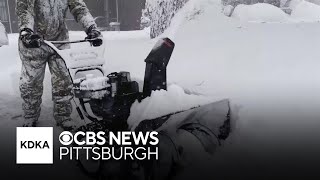 Pittsburgh area hit with first blast of winter air as snow to the north disrupts holiday travel