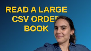 Codereview: Read a large CSV order book