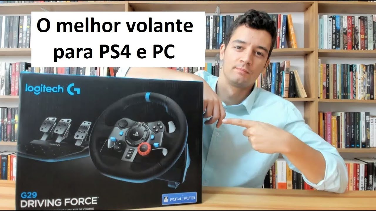 Volante Logitech G29 Driving Force para Jogos PC PS3 e PS4