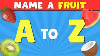 A to Z Fruit Quiz 🍎 Can You Name a Fruit for EVERY Letter? 🥝 screenshot 4