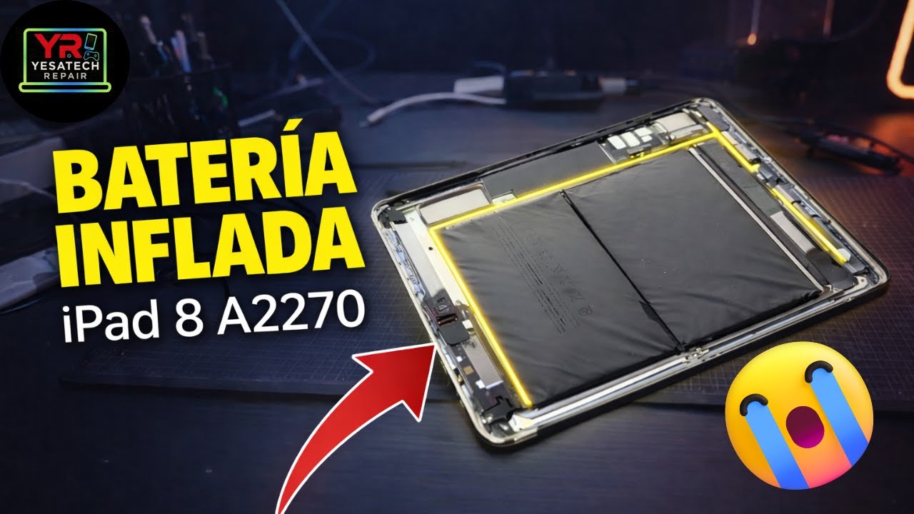 Ipad 8 A2270 BATERIA no CARGA; BATERIA INFLADA 👉 
