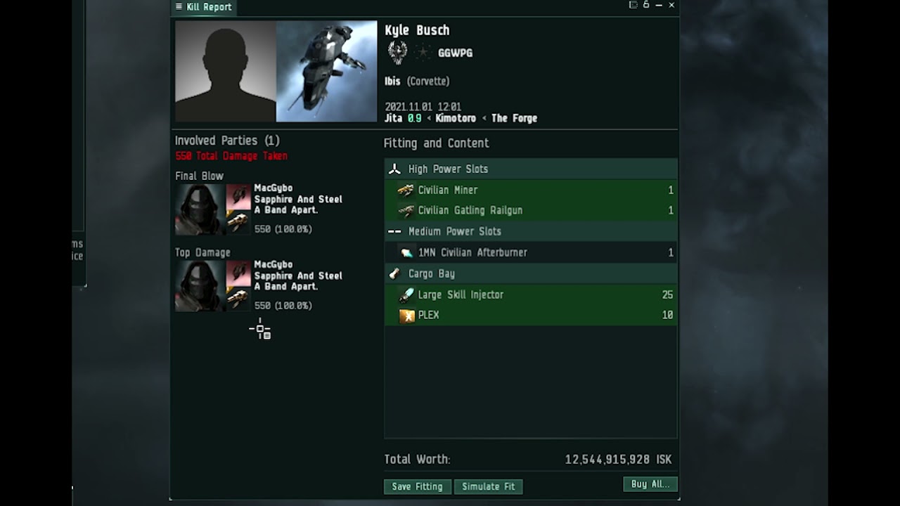 The Moment an Ibis Dropped 25 Large Skill Injectors