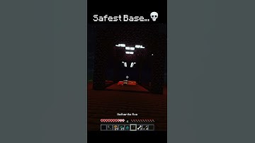 Minecraft SAFEST BASE Meme 😂 (Unbreakable!) #Shorts