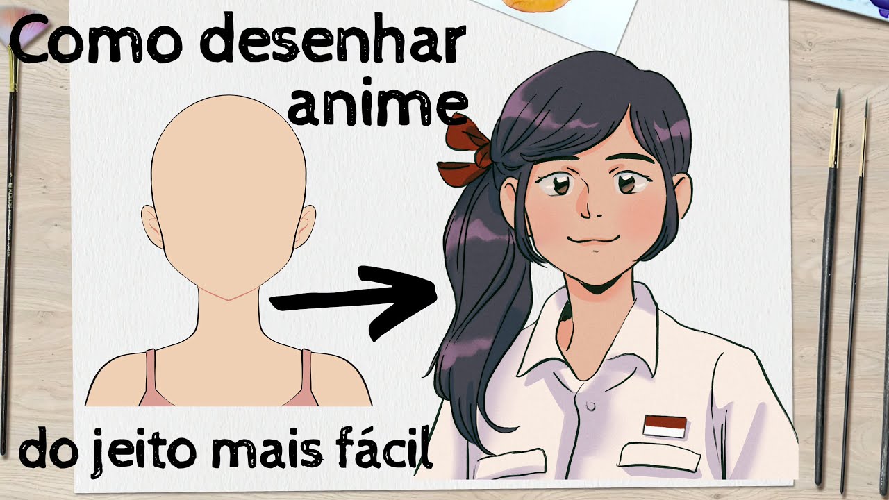 Aprenda a fazer desenhos de anime do jeito mais simples, TUTORIAL ...