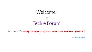 Core Java Interview Questions 2020 - Strings (***100% Guarantee)