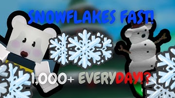 HOW TO GET 1.000+ SNOWFLAKES FAST! [Bee Swarm Simulator - Beesmas]