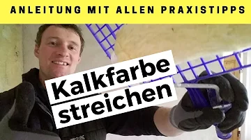 Wie streiche ich Kalkputz?