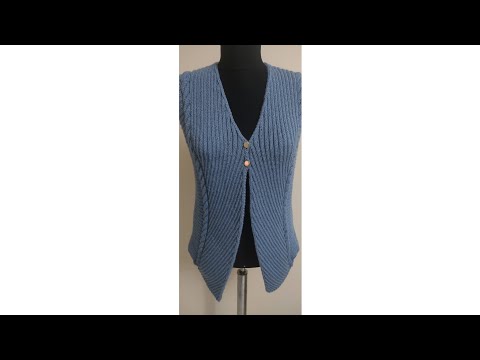 VEREVİNE SPOR YELEK(1.bölüm) #knitting #knittingdesign #sweaterdesign
