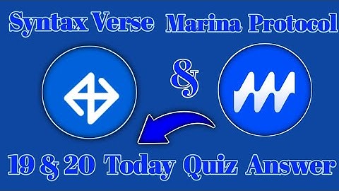 Syntax verse general today quiz 19&20 October|Marina protocol today 19&20 October quiz answer