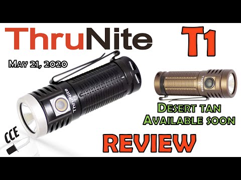Review: ThruNite T1  - EDC Flashlight - 1500 lumen max.