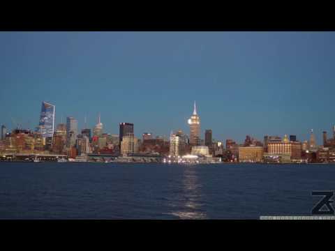 Time-lapse video of The Super Moon Rising behind the Empire State Building​