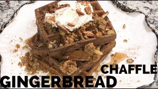 THE BEST GINGERBREAD CHAFFLE / PERFECT FOR THE CHRISTMAS HOLIDAY SEASON 2019