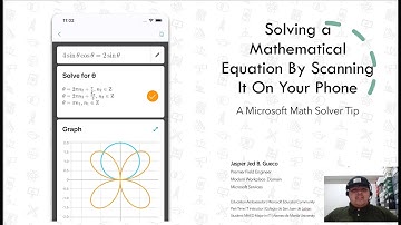 SOLVE A MATHEMATICAL EQUATION BY SCANNING IT ON YOUR PHONE USING MICROSOFT MATH SOLVER