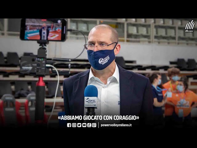 Coppa Italia, intervista post Trento - Milano di Roberto Piazza