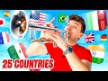 1 trumpet 25 countries  stereotypical famous songs