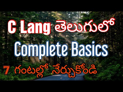 Complete C Language Tutorials In Telugu by Kotha Abhishek