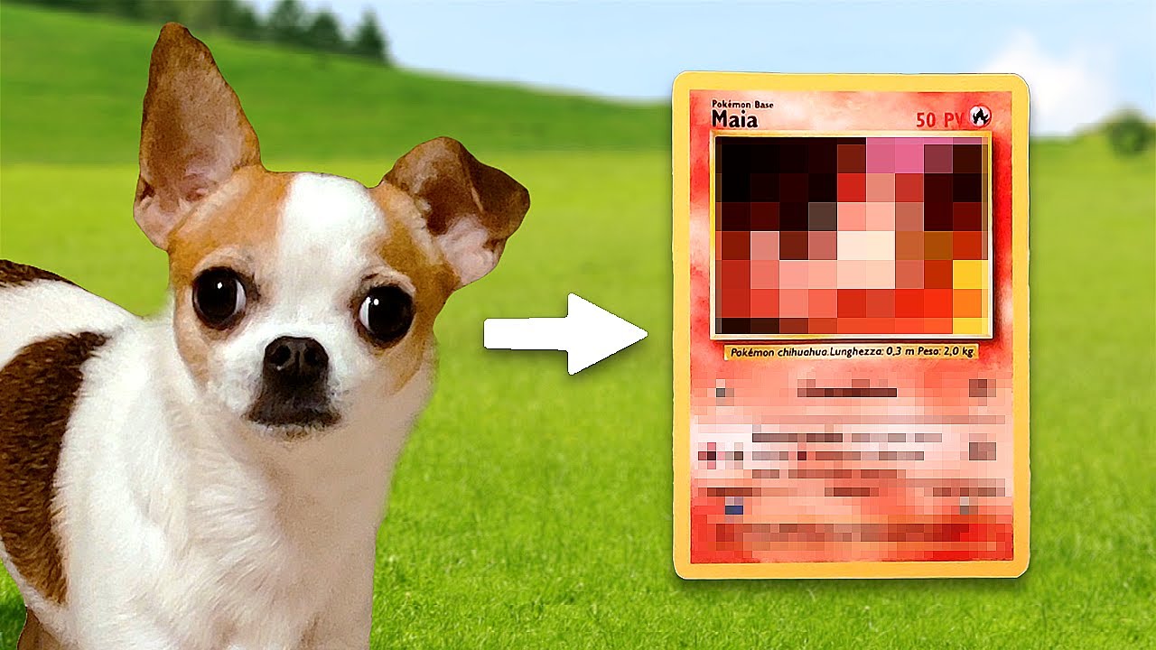 Ho fatto la CARTA POKÉMON del MIO CANE