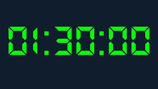 1 hour 30 minutes Timer Digital Countdown Digital
