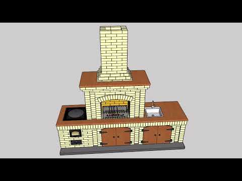Уличный мангал с