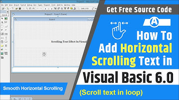 How to add horizontal scrolling text in visual basic | Scroll text in a label