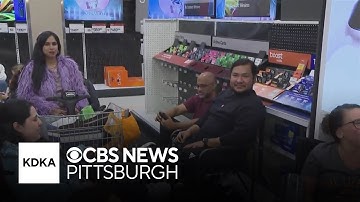 Swifties line up inside Target ahead of "The Life of a Showgirl" midnight release