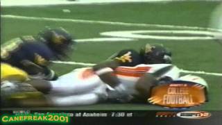 2002 Miami Hurricanes vs West Virginia Highlights