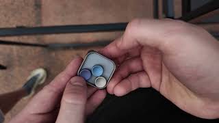 Square Slider Titanium Fidget