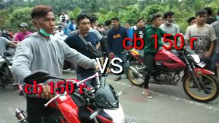 Balap liar Titi Kabel, cb150r vs cb150r, CBR150 vs CBR150