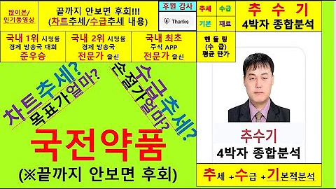 국전약품(307750)향후주가전망및4박자종합분석 추수기(추수)전문가