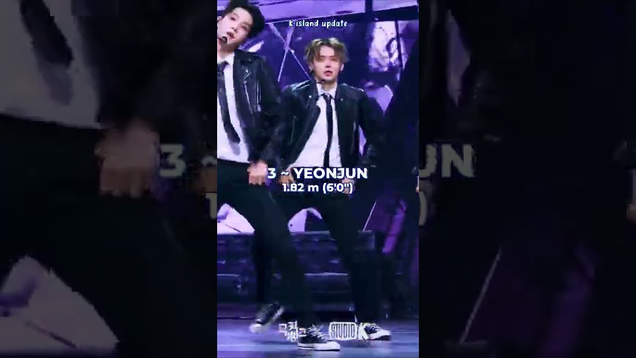 TXT HEIGHT RANKING (Ranked from shortest to tallest)