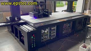 3minutes 35seconds Bi bidirectional printing for Styrofoam box lid using UV digital printing machine