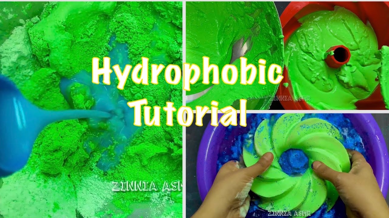 How to make Hydrophobic Gym Chalk 💚 ASMR Hydrophobic Gym Chalk Tutorial ...
