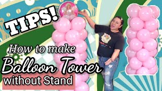 How to make BALLOON TOWER without Stand | #BorderBalloons#31