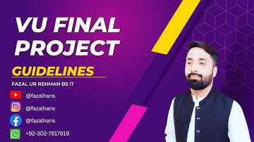 VU Project Selection | Final project | VU Guidelines for FinalProject