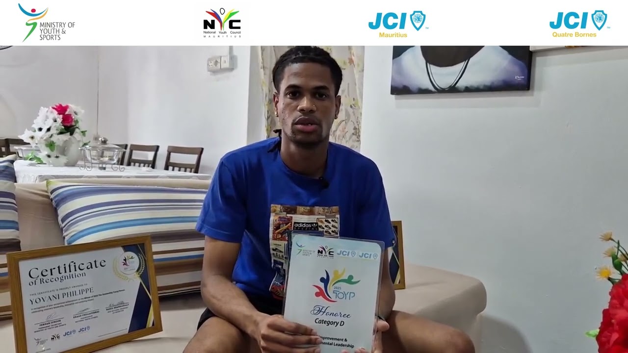 🇲🇺 Our 2025 TOYP winner 𝒀𝒐𝒗𝒂𝒏𝒏𝒊 𝑰𝒗𝒂𝒏 𝑩𝒓𝒂𝒏𝒅𝒐𝒏 𝑱𝒐𝒓𝒅𝒂𝒏 𝑷𝒉𝒊𝒍𝒊𝒑𝒑𝒆