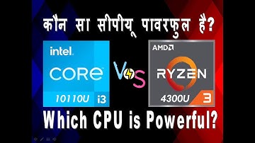 AMD Ryzen 3 4300U vs Intel i3 10th gen 10110u | Budget laptop Processor Comparison