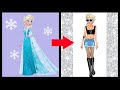 Elsa Frozen Glow Up Into Bad Girl Cool Cartoon Transformation With Animation New Episode