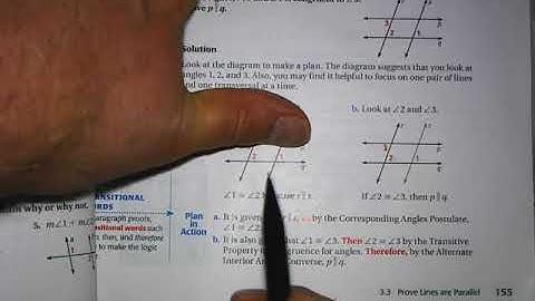 3.3 (2 of 2) Prove Lines are Parallel