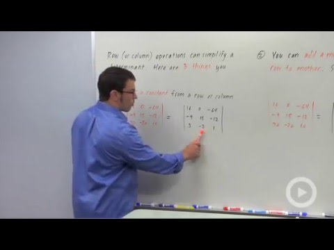 Simplifying Determinants - YouTube