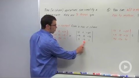 Simplifying Determinants