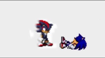 Sonic vs shadow sprite battle FlipaClip
