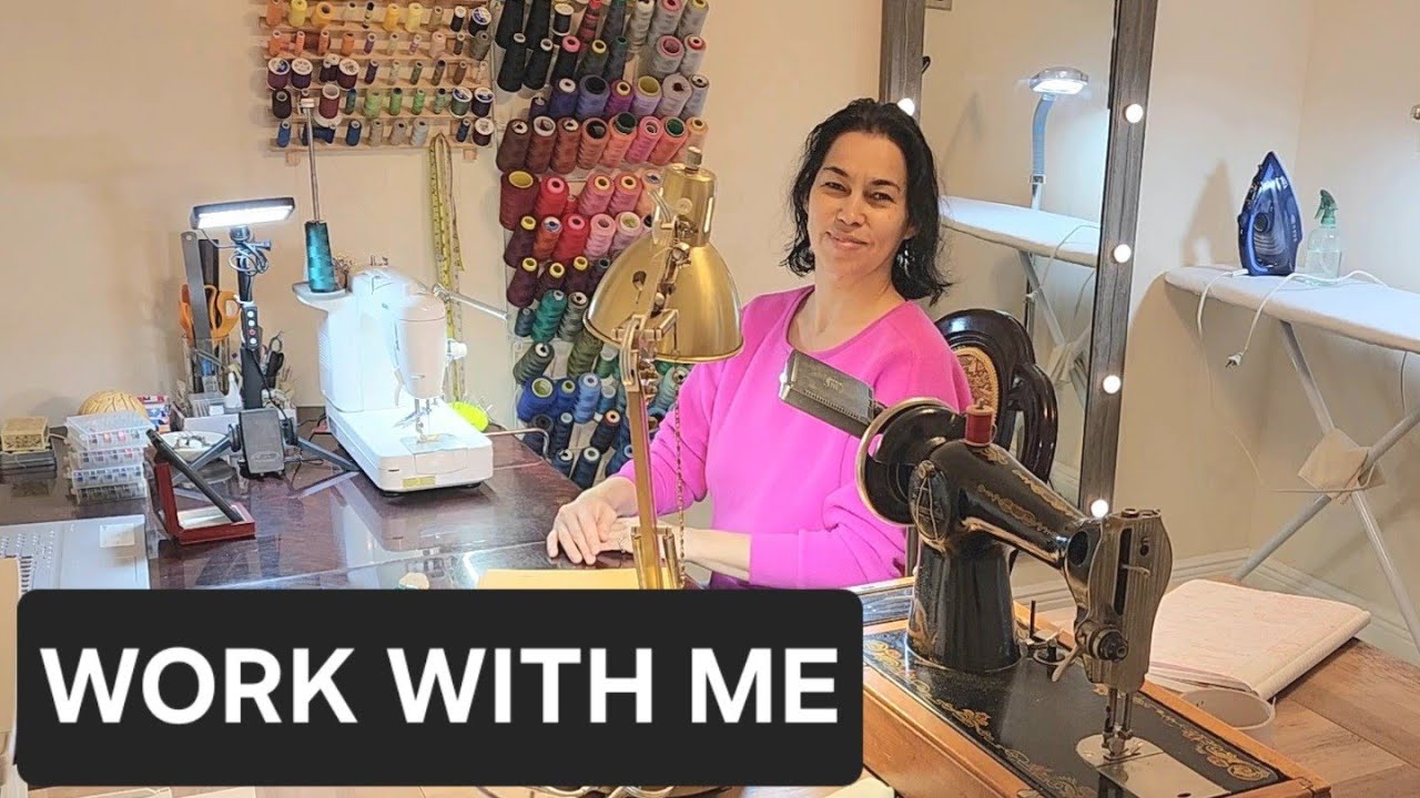 Sewing wedding dress #alterations #tailor #clothingrepair #diysewing #workwithme #asmr #sewist