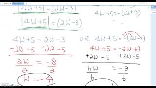 1.2 Absolute Value Equations Part 3