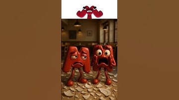 My Sprunki OC: M (from Alphabet Lore) – When the plate tower collapses… instant panic mode!