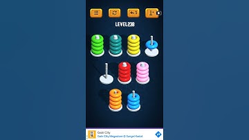 Hoop Sort Puzzle - Color Ring Stack Sorting Game Level 238 Solution