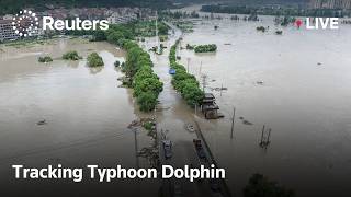 LIVE: Typhoon Dolphin floods central China, Beijing on high alert