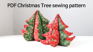Celebrity PDF Christmas Tree sewing pattern, 4 sizes, Sewing pattern for Christmas crafts, Video Tutorial Profile